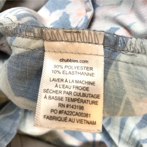 Chubbies Mens Chino Pants Large Gray Casual Straight Drawcord Elastic Waist - Picture 8 of 16